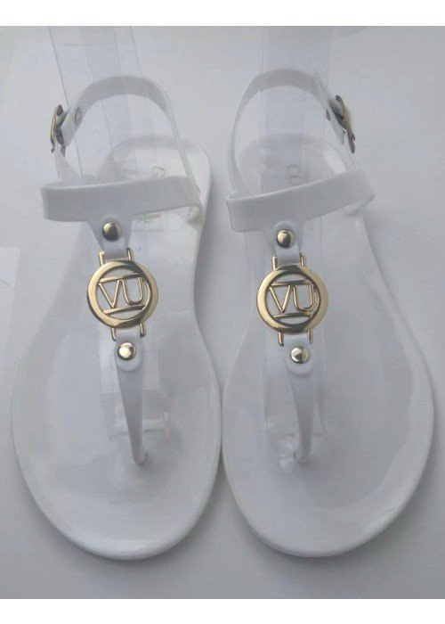 Gumené sandále v štýle Armani biele