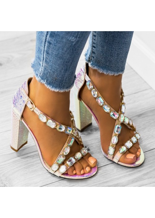 Luxusné sandálky Calista perleťové