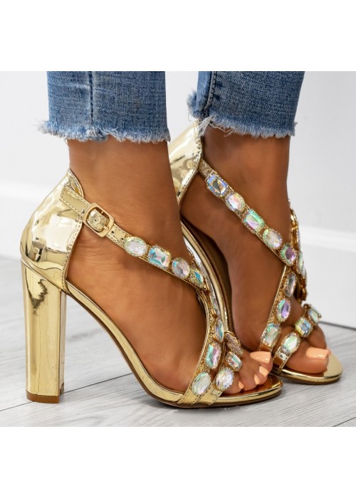 Luxusné sandálky Calista zlaté