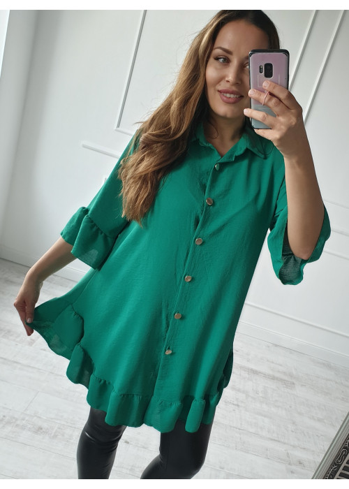 Zelená tuniková košeľa Angela