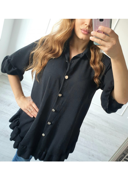 Čierna tuniková košeľa Angela