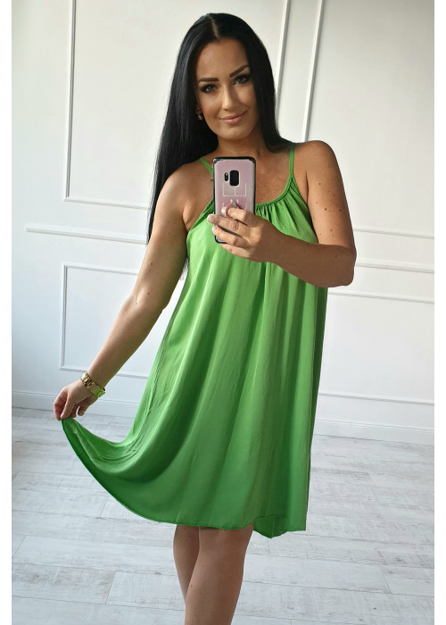 Letné šaty Pula hráškovo zelené