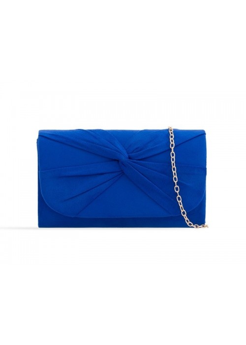 Semišová listová kabelka Reny kráľovská modrá