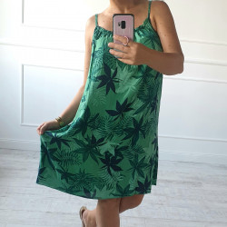 Kvetinové šaty Capri zelené