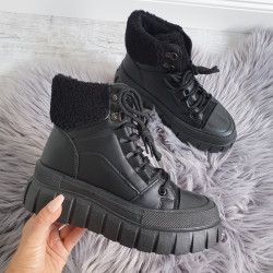 Trendové topánky Tara čierne