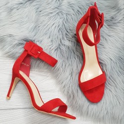 Červené sandále Timea